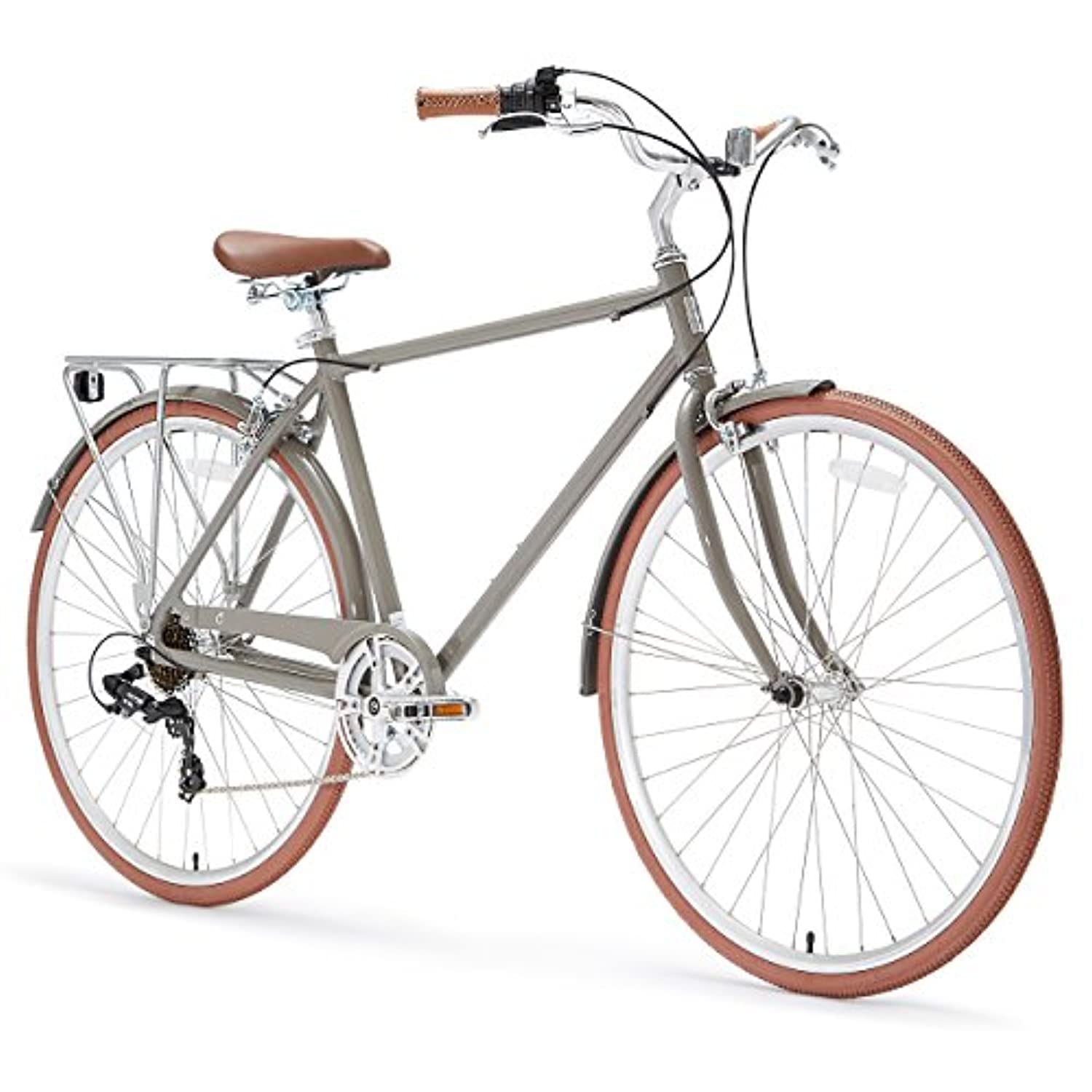 sixthreezero 630051 Ride in The Park Men's 7-Speed City Bicycle, 20