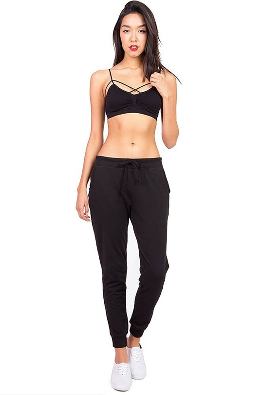 Ambiance Women's Juniors Soft Jogger Pants