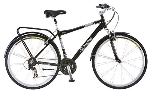 Schwinn Discover Men's Hybrid Bike (700C Wheels),Black