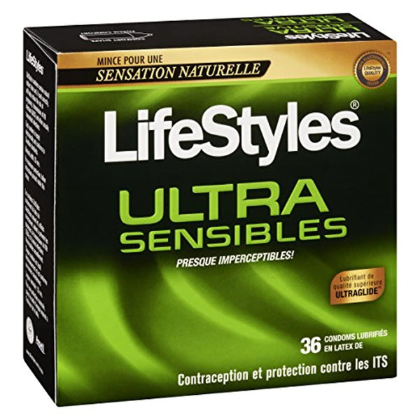 Lifestyles Ultra Sensitive Condoms, 36 Count