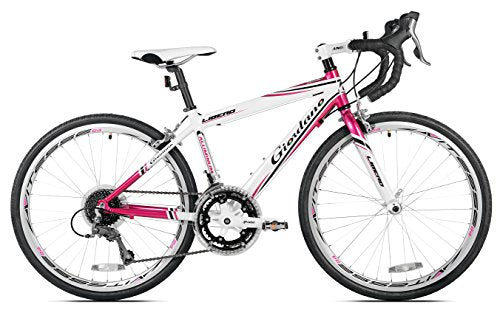 Giordano Girls Libero 1.6 Road Bicycles, White/Pink, 24"/36.5cm/One Size