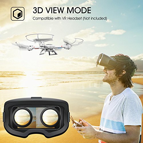 DBPOWER MJX X400W FPV RC Quadcopter Drone with Wifi Camera Live Video Headless Mode 2.4GHz 4 Chanel 6 Axis Gyro RTF, Compatible with 3D VR Headset