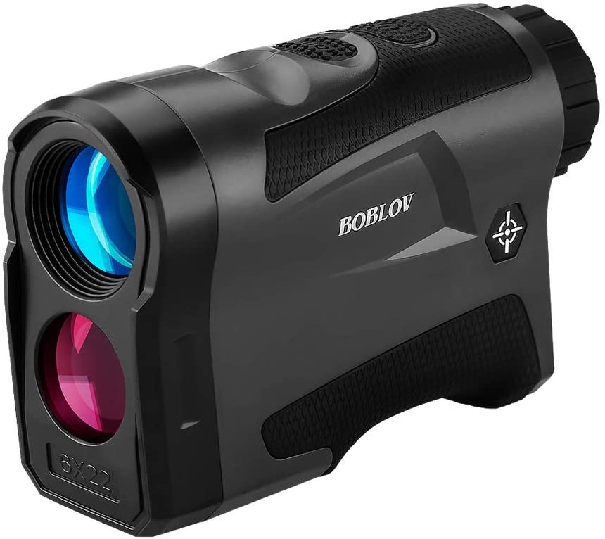 BOBLOV 650Yards Golf Rangefinder with Pinsensor 6X Magnification Distance Speed Measurement Range Finders Pluse Vibration and USB Charging (LF600G Without Slope)