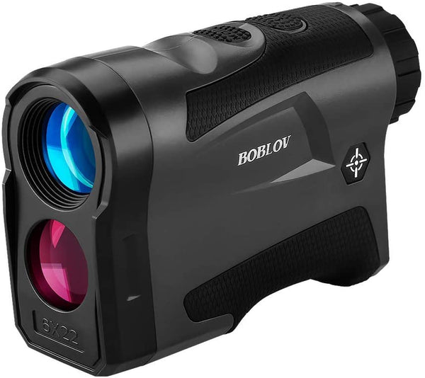 BOBLOV 650Yards Golf Rangefinder with Pinsensor 6X Magnification Distance Speed Measurement Range Finders Pluse Vibration and USB Charging (LF600G Without Slope)