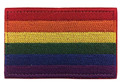 Antrix Rainbow Gay Pride LGBT Lesbian Peace Flag Hook & Loop Morale Badge Patches