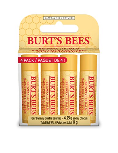 Burt’s Bees 100% Natural Moisturizing Lip Balm, 4 pack