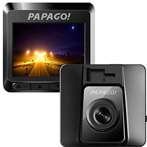 Papago Car Dash Camera GoSafe 388 Full HD Dash Cam 1080P Car DVR with GPS option, Night Vision ,Free 8GB Micro SD Card GS3888G, Black