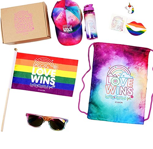 Studio71 S71 LGBT Gay Lesbian Pride Box (with BONUS sunglasses)