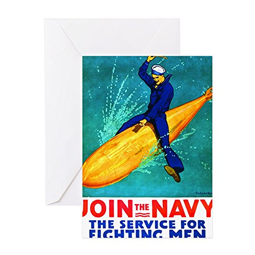 CafePress - Torpedo - Greeting Card, Note Card with Blank Inside Matte