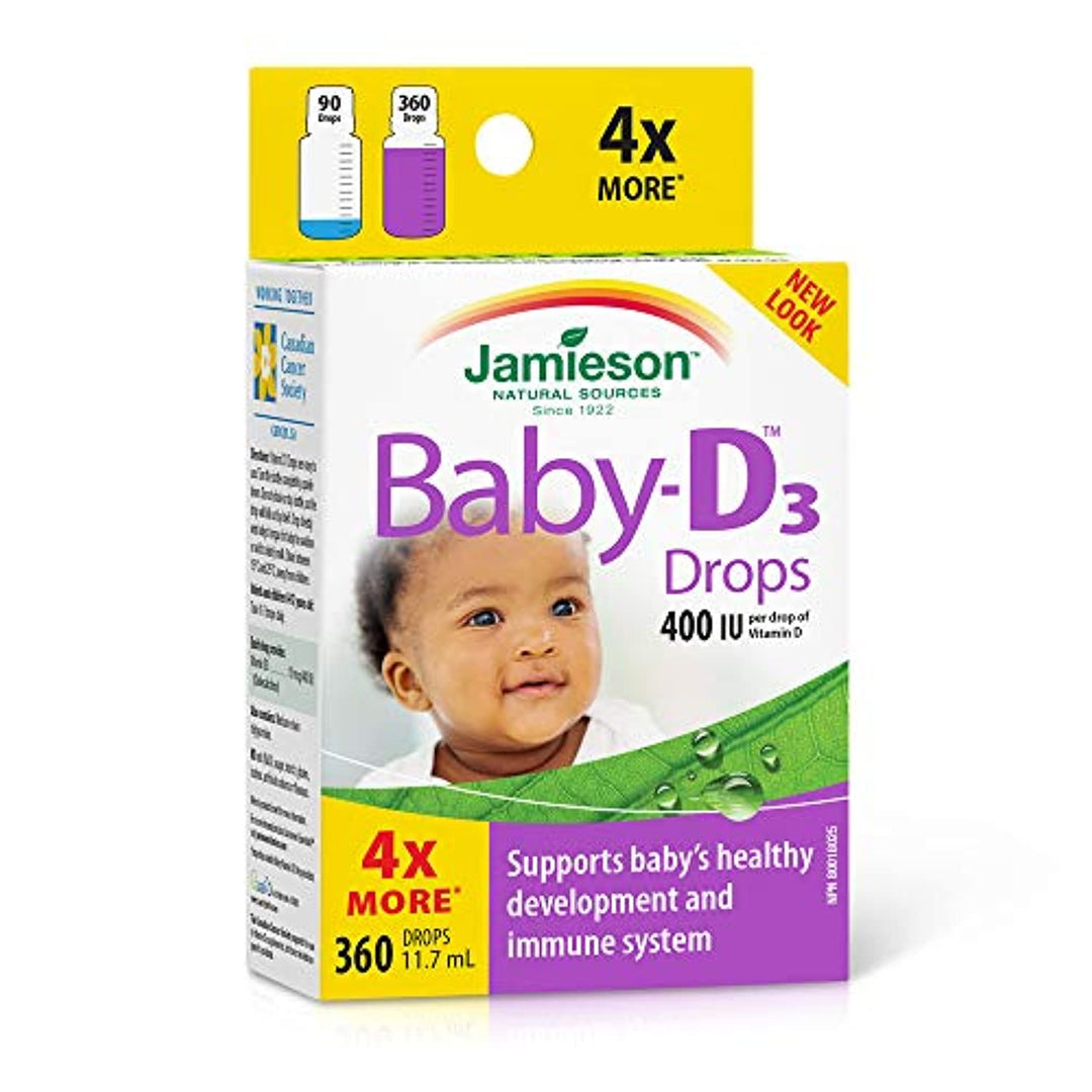 Jamieson Baby-D Vitamin D3 400 IU Droplets