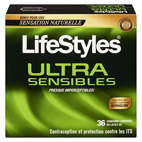 Lifestyles Ultra Sensitive Condoms, 36 Count