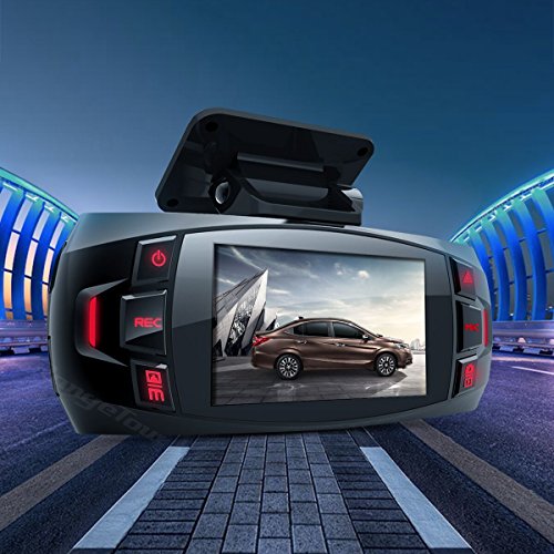 Dash Cam, Car Full HD 1080P Dash Camera Dual Lens Recorder Front + Rear Dashboard Camera with G-Sensor, Loop Recording, Parking Monitoring, Motion Detection Free 16GB Memory SD Card