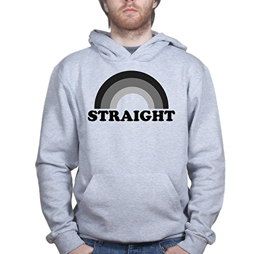 Straight LGBT Q Gay Pride Lesbian Rainbow Hoodie Hoody