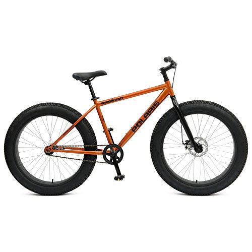 Polaris Wooly Bully Fat Tire Bike, 26X4 inch Wheels, 18.5 inch Frame, Unisex, Orange
