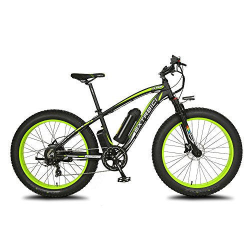 VTSP XF660 Fat Tire Ebike Snow Bike Mountain Bike For Man with Motor 1000W 48V 16AH Samsung Lithium Battery Shimano 7 Speeds System 4.0 inch Fat Tire Suspension Fork Dual Disc Brakes High quality gift For Man