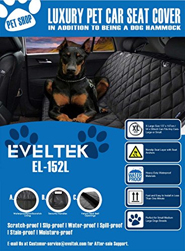 EVELTEK Luxury X-Large Dog Seat Cover (60"x58")