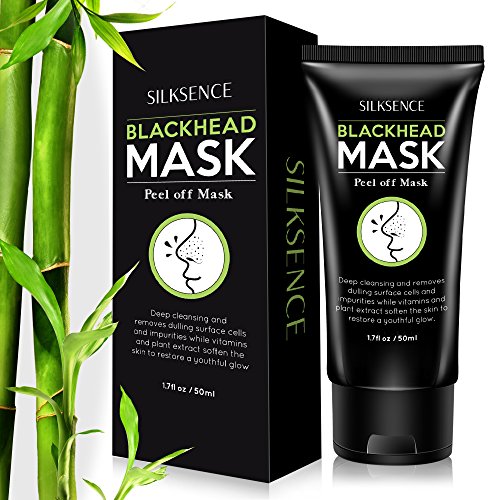 Silksence Blackhead Remover Mask, Purifying Peel-off Mask with Activated Charcoal Deep Pore Cleanse for Acne