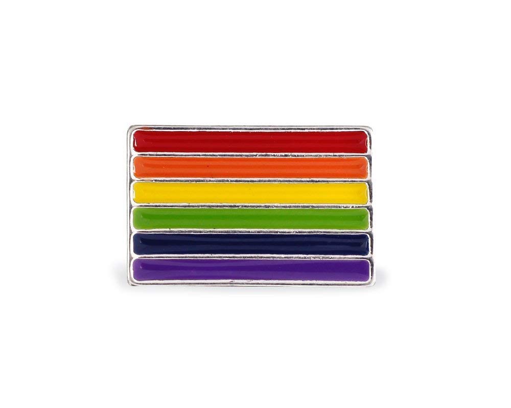 Gay Pride Silver Same Sex Symbol Lesbian Female Pins - Support LGBTQ Causes (10 Pins in Individual Bags)