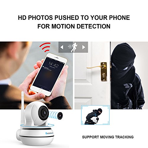 Wireless Security Camera Baby Monitor eLinkSmart 960P HD WiFi IP Camera with Night Vision, Motion Detection, Two Way Audio, Pan/Tilt, Plug & Play