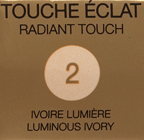 Yves Saint Laurent Touche Eclat Radiant Touch Concealer, No. 2 Luminous Ivory, 0.1 Ounce, W-C-5197