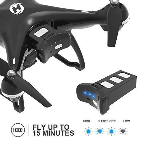 Holy Stone GPS FPV RC Drone HS100 with Camera Live Video and GPS Return Home Quadcopter with Adjustable Wide-Angle 720P HD WIFI Camera- Follow Me, Altitude Hold, Intelligent Battery, Long Control Distance