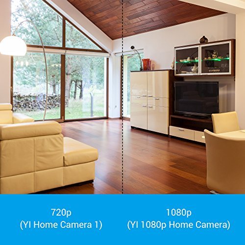 YI 1080p Home Camera, Indoor Wireless IP Security Surveillance System with Night Vision for Home / Office / Baby / Pet Monitor with iOS, Android App - Cloud Service Available