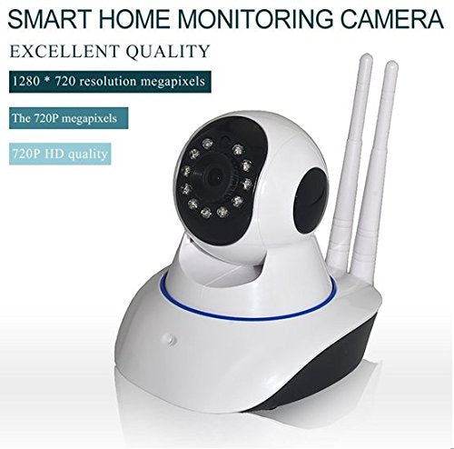 Auto Rover Wireless IP Camera HD 720P WiFi Security Network Surveillance Camera System Remote Motion Detect Infrared Night Vision with Motion Detection Pan/Tilt, 2 Way Audio and Baby Video Monitor Pet Cam
