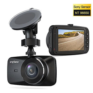 CACAGOO Car DVR Dash Cam HD 1080p, H.264 with SONY IMX 323 Sensor Motion Detection, 2.7" TFT LCD HD Screen, Loop Recording, Parking Monitor, Night Vision and More Black