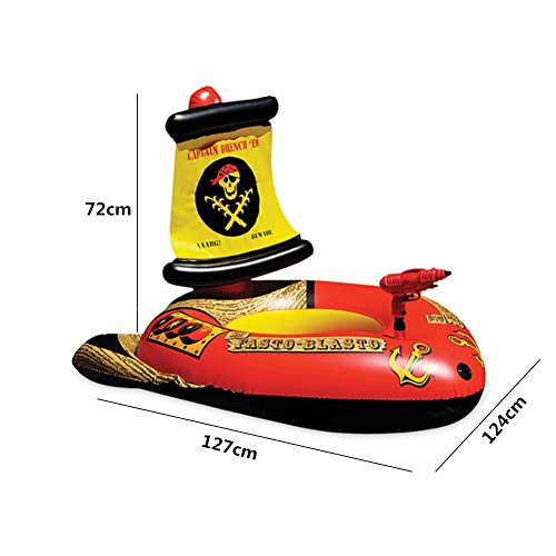 Pool Float Inflatable Water Gun Pirate Ship Swim Floaties (127cm*124cm*72cm)