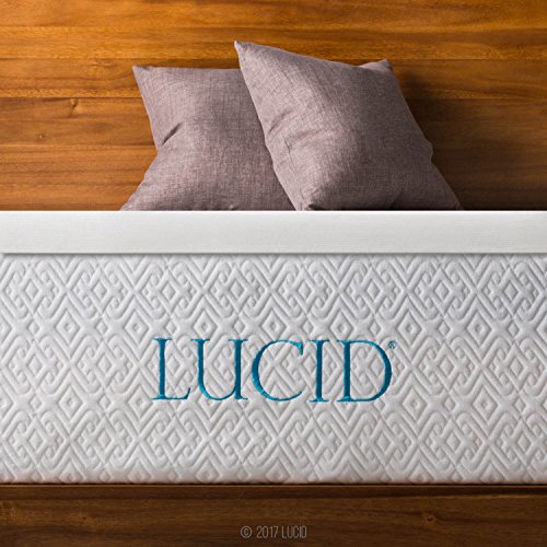 LUCID 2 Inch Foam Mattress Topper 3-Year Warranty - Full XL