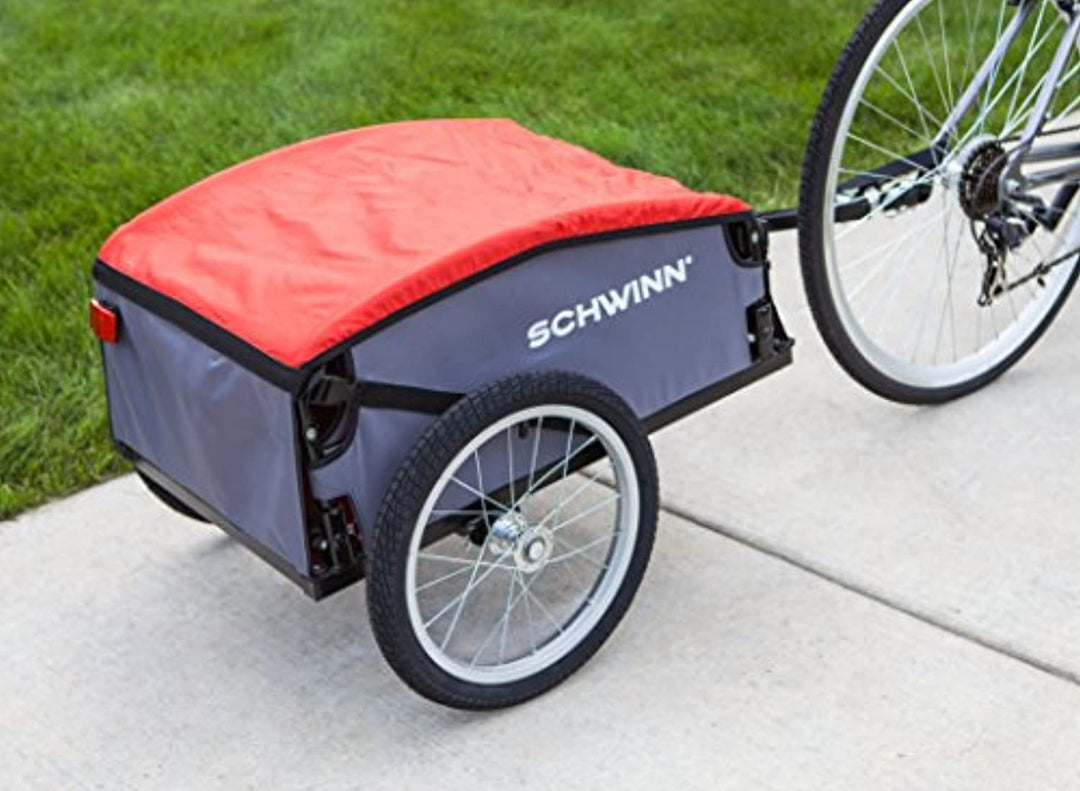 Schwinn Day Tripper Cargo Bike Trailer, Folding Frame, Quick Release Wheels