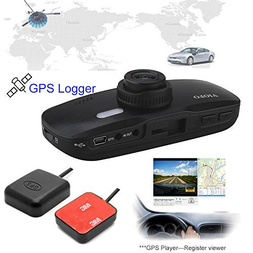 Blueskysea VIOFO G1W-S HD 1080P Super Capacitor Novatek96650 Sony IMX323 Car Dash Cam Camera DVR 2.7 Inch LCD Screen 145 Degree Wide Angle G-Sensor (G1W-S w/ GPS)