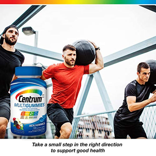 Centrum® Men MultiGummies (130 Count, Cherry, Berry, Apple Flavor) Multivitamin Gummies