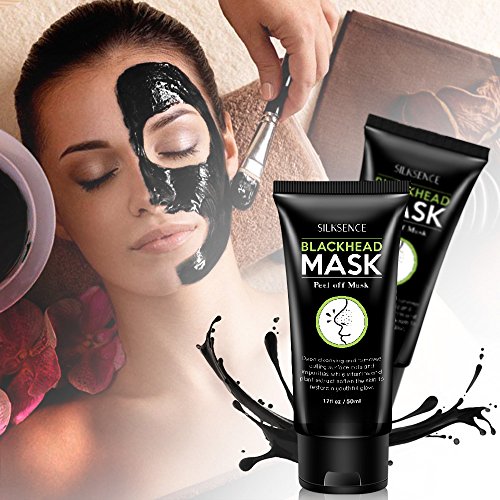 Silksence Blackhead Remover Mask, Purifying Peel-off Mask with Activated Charcoal Deep Pore Cleanse for Acne