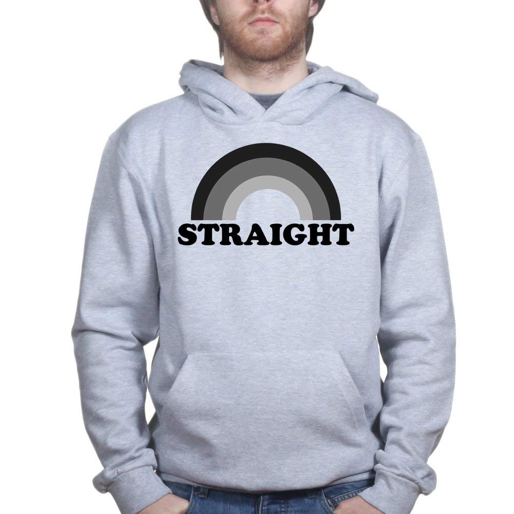 Straight LGBT Q Gay Pride Lesbian Rainbow Hoodie Hoody