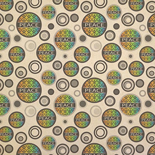 Peace Rainbow Gay Lesbian Kraft Present Gift Wrap Wrapping Paper