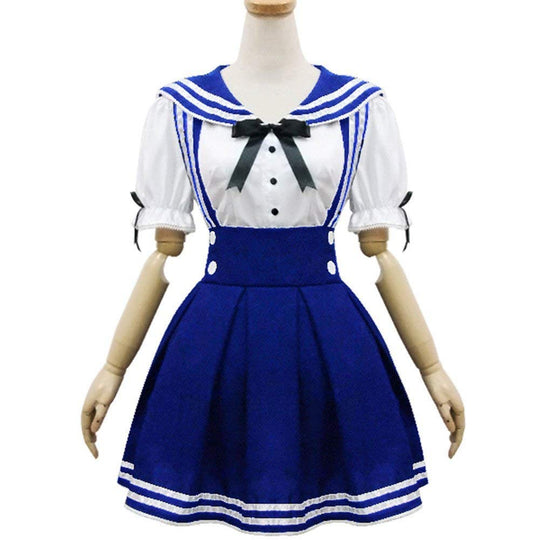 Cosplay Costume Anime Girl Maid Sailor School Lolita Dress