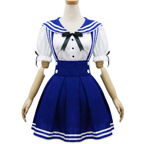Cosplay Costume Anime Girl Maid Sailor School Lolita Dress
