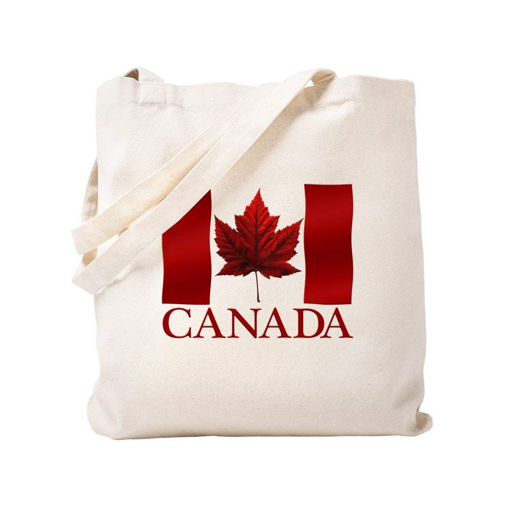 CafePress - Canada Flag Souvenirs Canadian Maple Leaf Gifts To - Natural Canvas Tote Bag, Cloth Shopping Bag