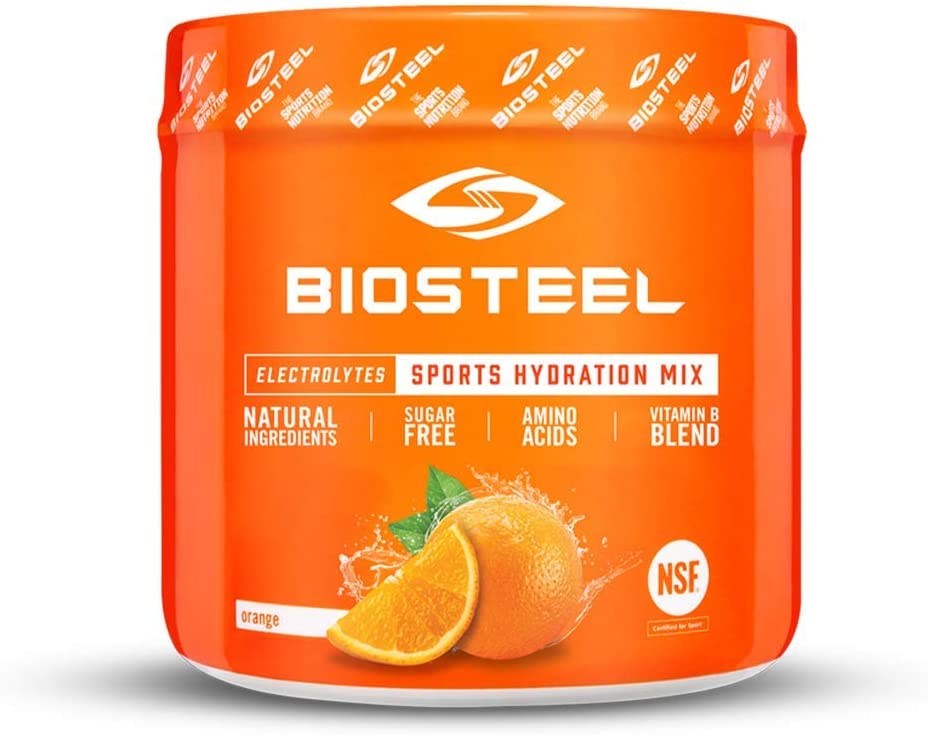Biosteel High Performance Sports Drink Powder, Naturally Sweetened with Stevia, Orange, 140 Gram