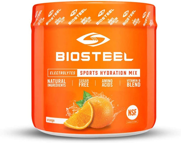 Biosteel High Performance Sports Drink Powder, Naturally Sweetened with Stevia, Orange, 140 Gram