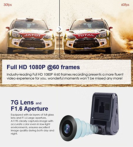 VIOFO A119S V2 Dash Camera with GPS Logger (Latest 2018 Edition)