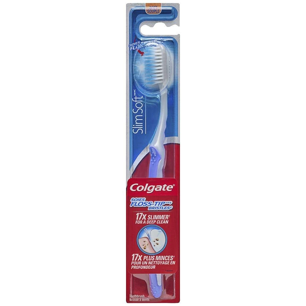 Colgate Slim Soft Toothbrush, Charcoal, 1 Count