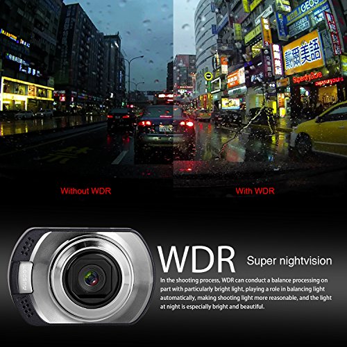 AUSDOM Dash Cam AD170 Dashboard Camera Car Camera with 1080P FHD,G-Sensor, WDR ,Loop-Cycle Recording