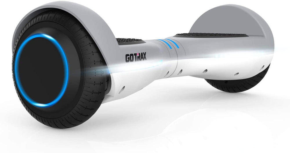 GOTRAX Hoverfly ION Hoverboard with LED 6.5 inch Wheels, UL2272 Certified, 25.2V 2.6Ah Big Capacity Lithium-Ion Battery, Dual 200W Motor up to Max 10km/h