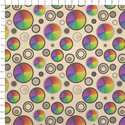 Rainbow Swirl Gay and Lesbian Kraft Present Gift Wrap Wrapping Paper