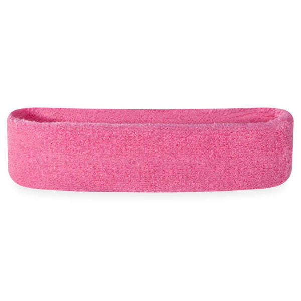 Suddora Headbands (Also in Neon Colors) - Athletic Cotton Terry Cloth Head Sweatband for Sports (Rainbow)
