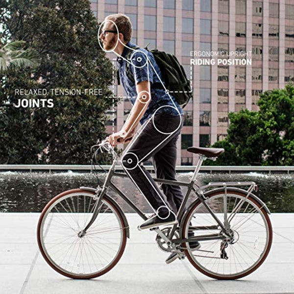 sixthreezero 630051 Ride in The Park Men's 7-Speed City Bicycle, 20"/One Size Frame/700C Wheels, Grey