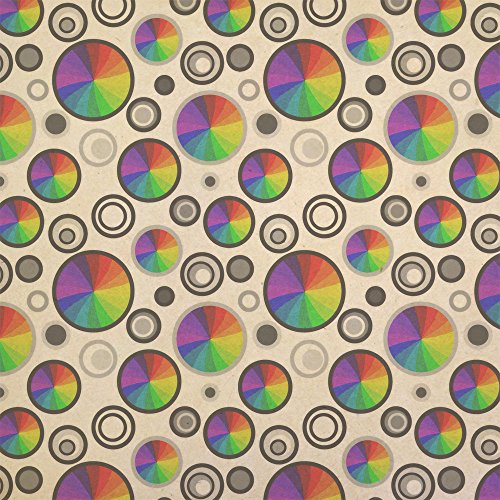 Rainbow Swirl Gay and Lesbian Kraft Present Gift Wrap Wrapping Paper
