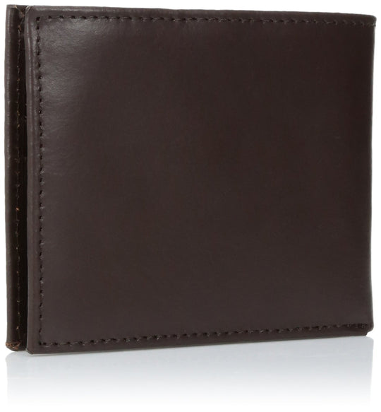 Calvin Klein mens Rfid Blocking Leather Bookfold Wallet With Key Fob